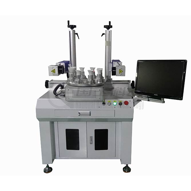 Laser Marking Machine with 2 Marking heads and Multiple Workstations